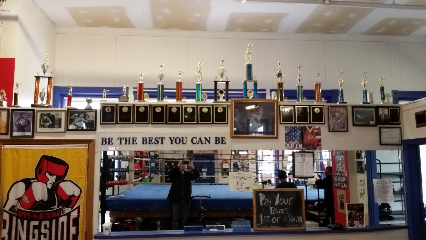 Trophy wall of PAL competitors