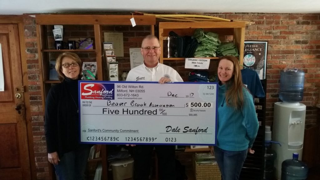 Sanford's Donation to Beaver Brook Association