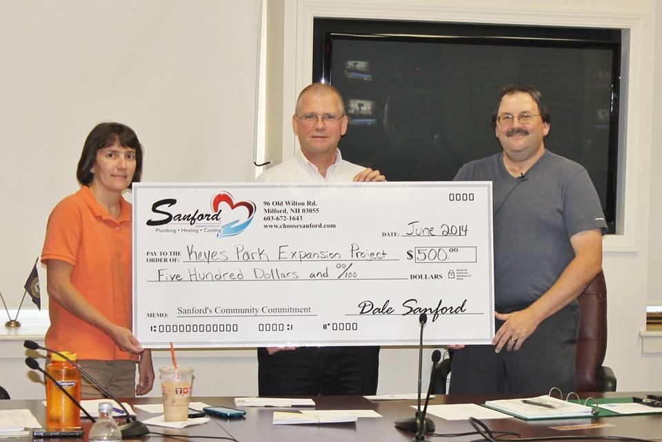 Sanford's Donation to Keyes Park Expansion Project