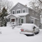 Snowed-in home