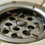 gnats in shower drain
